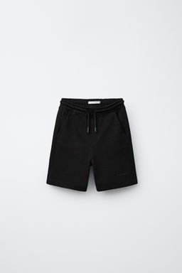 BERMUDA FELPA COMFORT / Negro
