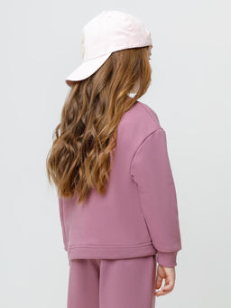 КР 302827/темная орхидея к591 джемпер (свитшот) для дев