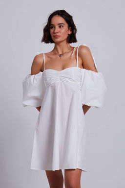 Платье-мини с объёмными рукавами - Incity фото 2