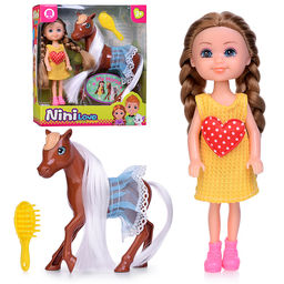 Кукла с аксессуарами "Нина и ее лошадка" в коробке