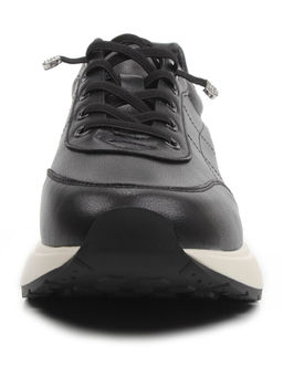 03-A970-1 BLACK Кроссовки женские (натуральная кожа)