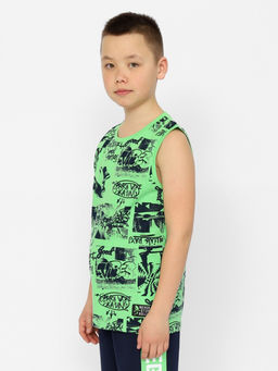 CRB wear/CSJB 63571-37-375 Майка для мальчика,зеленый/Ex.Cherubino