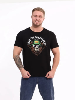 Футболка мужская, цвет черный