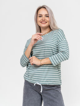 Лонгслив Николь Хлопок 95%, лайкра 5% тельняшка - Ивассорти фото 29