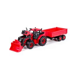 Трактор BELARUS с погрузчиком и бортовым прицепом - Полесье фото 8