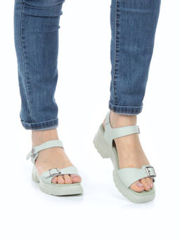 08-PEXL130-3 LT.GREEN Босоножки женские (натуральная кожа) - Фабричный китай фото 3