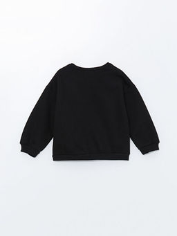 Bisiklet Yaka Bask?l? K?z Bebek Sweatshirt - Waikiki фото 3