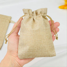 Мешочек: Холщовый бежевый (5 шт)