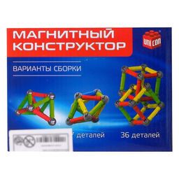 Магнитный конструктор, 36 деталей - Unicon фото 8