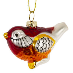 Украшение новогоднее "Птичка", L7 W4 H6 см, 3в.
