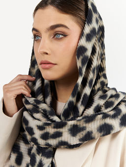 Большой, мягкий, тонкий и очень нежный двусторонний палантин с рисунком