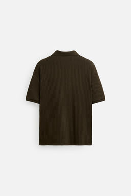 RIB POLO SHIRT - Zara фото 7
