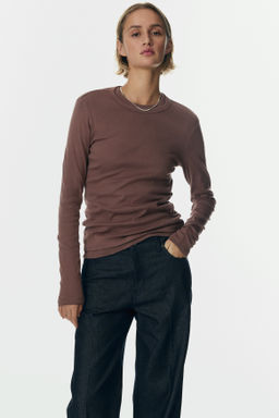 Camiseta de manga larga en punto - H&m фото 8