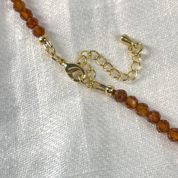 Колье из Граната (Спессартин) с подвеской 39 см +