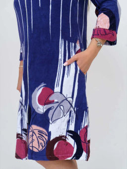 Халат женский, цвет синий