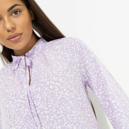 Блуза со сборками на рукавах, В лучшей роли (сиреневый) - Charutti фото 9