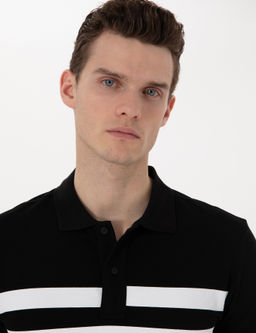 Siyah Slim Fit Ti__rt