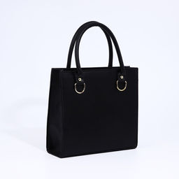 Сумка женская тоут на магните, 27×8×25 см, чёрная