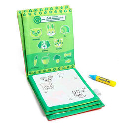 Книжка для рисования водой многоразовая Весёлые животные с водным маркером - Буква-ленд фото 4