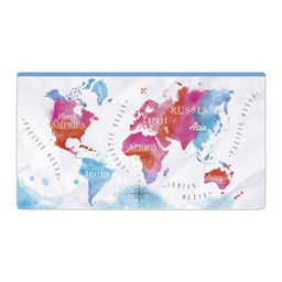 Папка для документов пластиковая арт. 53232/ 12 КАРТЫ (полипропилен, 26х14 см, одно отделение (-я), гибкая молния, УФ-печать)