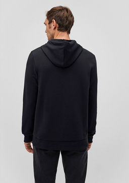 Mavi Logo Baskl Kaponlu Siyah Sweatshirt  фото 12