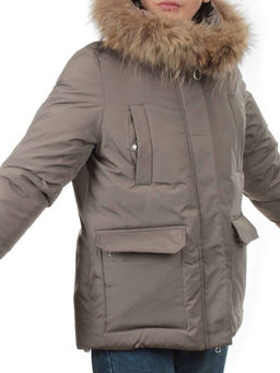 7368 GRAY/GREEN Куртка зимняя женская (200 гр. холлофайбер) - Fashion фото 2