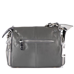 PE9132 dark grey, женская кожаная сумка "Casual" Barcelo Biagi