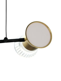 Светильник «Авион»LED 40 Вт 4000К черно-золотой 90×11×12-212 см