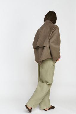 WOOL BLEND JACKET WITH ZIP ZW COLLECTION - Zara фото 4