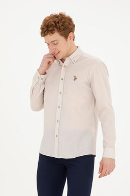 Мужская базовая рубашка с длинным рукавом Stone