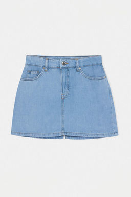Bej Vintage Y?kama Yuksek Bel Denim Sort Etek TWOSS26SR00110 - Trendyolmilla фото 13