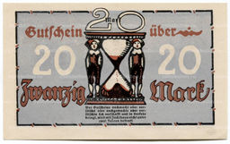 Банкнота 20 марок 1919 года Германия  Нотгельд (Имменштадт)