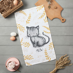 Полотенце кух.Доляна Meow 35х60 см, 100% хл, 160г/м2  фото 8