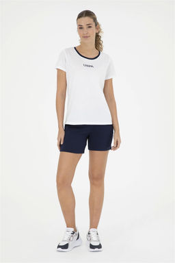 Женские темно-синие вязаные шорты