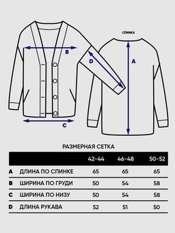 Кардиган женский 7242-14127. 5200785/4300850/4300913 латте/св.полынь/шалфей - Vay фото 3