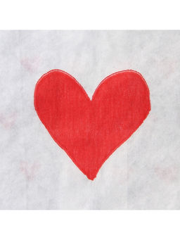 Цена за 50 шт. Пакет бумажный фасовочный, упаковка, белый, Сердца 20?11?4 см без окна