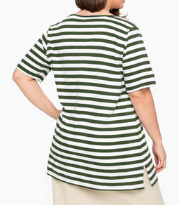 Блузка, темно-оливковая-экрю - Sheego фото 4