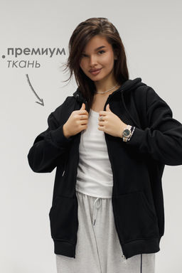 Худи на молнии с капюшоном