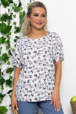 Блуза Маргоша (белая) Б13544-16М - Lt collection фото 2