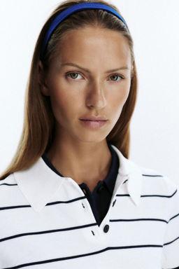 SHORT SLEEVE KNIT POLO TOP - Zara фото 4