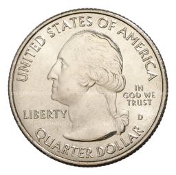 25 центов 2018 года D Национальные парки №41 Национальное побережье живописных камней