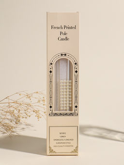 Набор свечей античных, 2,3х30 см, 2 шт "Белый жемчуг" 7,5х33,5х2,5 см