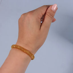 Массажёры для рук, d=5.5×0.8 см, набор - 2 шт., цвет золотистый