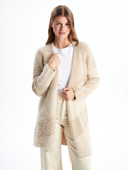 ?al Yaka Renk Bloklu Uzun Kollu Kad?n Triko H?rka