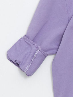 Bisiklet Yaka Bask?l? K?z Bebek Sweatshirt - Waikiki фото 3