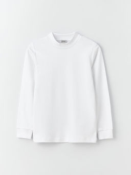 Yar?m Bal?k?? Yaka Basic Uzun Kollu Erkek ?ocuk Ti??rt