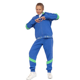 CRB wear/FWXW 90036-42 Комплект женский (толстовка, брюки),синий/Ex.Cherubino  фото 2