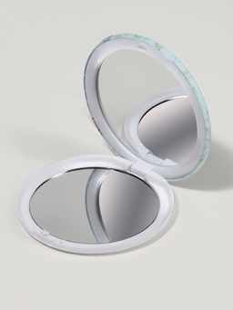 Зеркало складное «Надписи», d=7.5 см, рисунок МИКС