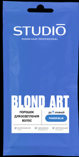 Порошок для осветления волос (30г) "STUDIO Professional" Blond Art, Power Blue.12 /255293/