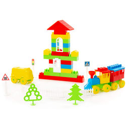 Конструктор Строитель (178 элементов) (в пакете) - Полесье фото 4